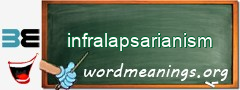WordMeaning blackboard for infralapsarianism